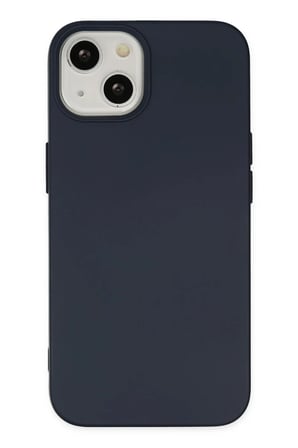 Newface Apple iPhone 14 Kılıf Nano içi Kadife Silikon - Lacivert