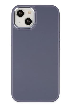 Newface Apple iPhone 14 Plus Kılıf Asya Deri Silikon - Mor