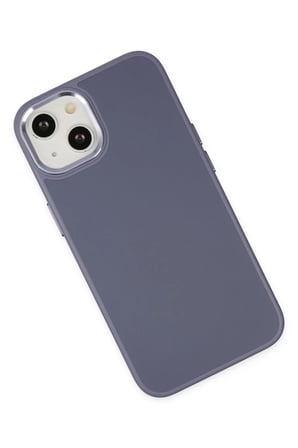 Newface Apple iPhone 14 Plus Kılıf Asya Deri Silikon - Mor