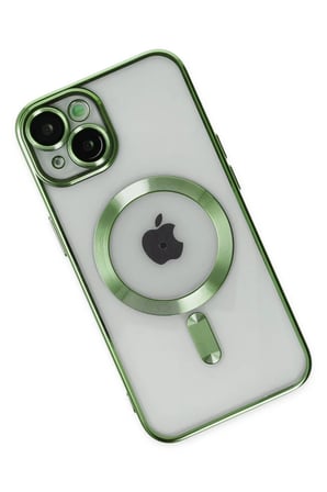 Newface Apple iPhone 14 Plus Kılıf Kross Magneticsafe Kapak - Koyu Yeşil