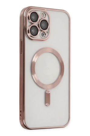 Newface Apple iPhone 14 Pro Kılıf Kross Magneticsafe Kapak - Rose