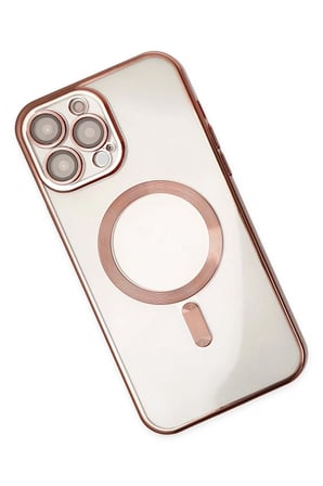 Newface Apple iPhone 14 Pro Kılıf Kross Magneticsafe Kapak - Rose