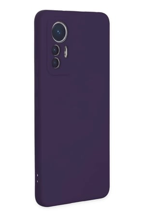 Newface Xiaomi Mi 12 Lite Kılıf Nano içi Kadife Silikon - Mor