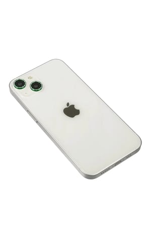 Newface Apple iPhone 14 Diamond Kamera Lens - Yeşil
