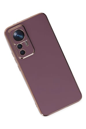 Newface Xiaomi Mi 12T Pro Kılıf Volet Silikon - Mor