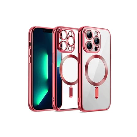 Newface Apple iPhone 12 Pro Kılıf Kross Magneticsafe Kapak - Kırmızı