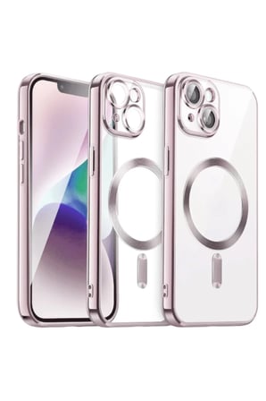 Newface Apple iPhone 13 Kılıf Kross Magneticsafe Kapak - Rose