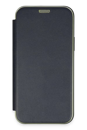 Newface Apple iPhone 12 Kılıf Dolpin Kapaklı - Lacivert