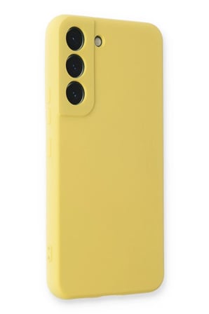 Newface Samsung Galaxy S23 Kılıf Nano içi Kadife Silikon - Sarı
