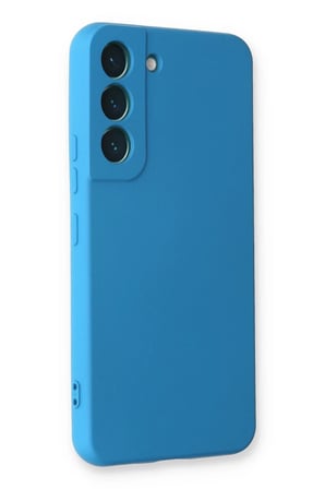 Newface Samsung Galaxy S23 Plus Kılıf Nano içi Kadife Silikon - Mavi
