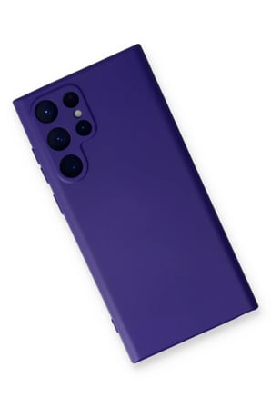 Newface Samsung Galaxy S23 Ultra Kılıf Nano içi Kadife Silikon - Mor