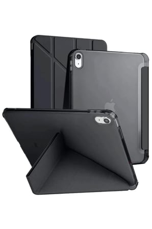 Newface Apple iPad 2025 10.9 10.Nesil (A16) Kılıf Kalemlikli Mars Tablet Kılıfı - Siyah