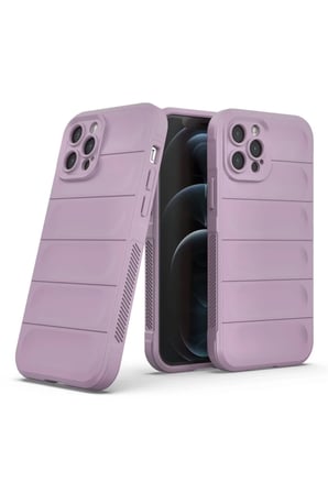 Newface Apple iPhone 12 Pro Kılıf Optimum Silikon - Mor