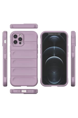 Newface Apple iPhone 12 Pro Kılıf Optimum Silikon - Mor