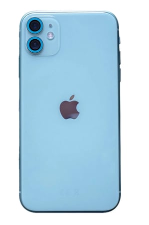 Newface Apple iPhone 11 Neon Fosforlu Kamera Lens - Mavi