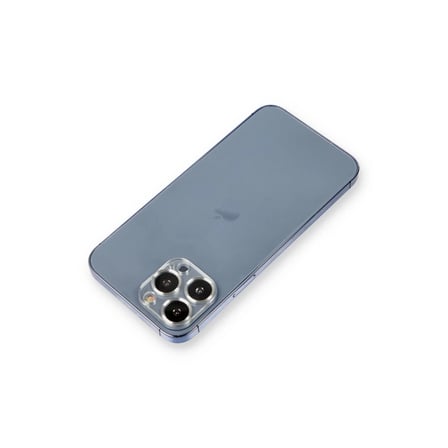 Newface Apple iPhone 12 Pro Metal Kamera Lens Koruma Cam - Gümüş