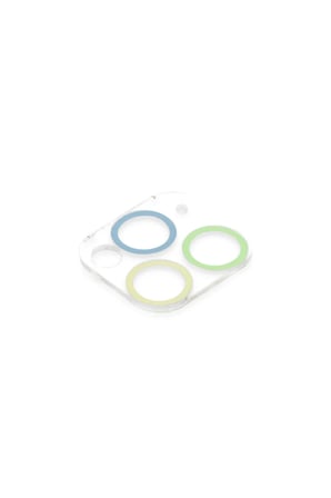 Newface Apple iPhone 11 Pro Renkli Kamera Lens Koruma Cam - Yeşil-Sarı
