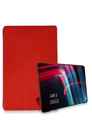 Newface Apple iPad Air 5 (2022) Kılıf Tablet Smart Kılıf - Kırmızı