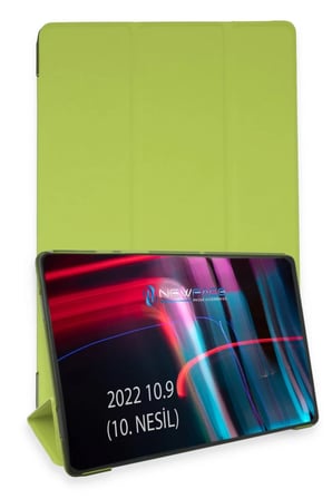 Newface Apple iPad 2025 10.9 10.Nesil (A16) Kılıf Tablet Smart Kılıf - Açık Yeşil