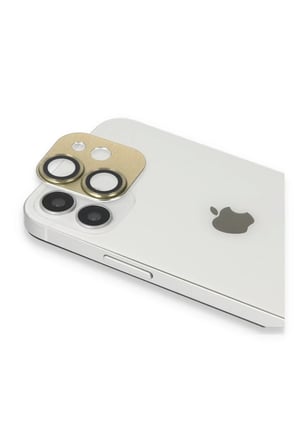 Newface Apple iPhone 11 Pers Alüminyum Kamera Lens - Gold
