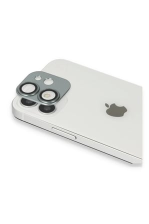 Newface Apple iPhone 11 Pers Alüminyum Kamera Lens - Yeşil