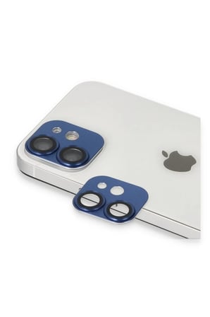 Newface Apple iPhone 11 Pers Alüminyum Kamera Lens - Lacivert