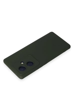 Newface Vivo V29 Lite Kılıf Nano içi Kadife Silikon - Koyu Yeşil