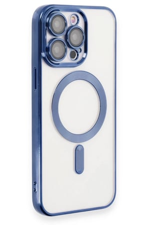 Newface Apple iPhone 15 Pro Kılıf Kross Magneticsafe Kapak - Lacivert