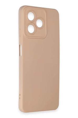 Newface Realme C53 Kılıf Nano içi Kadife Silikon - Pudra