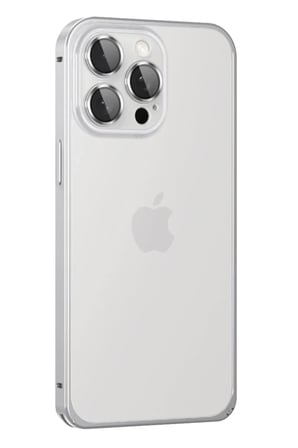 Joko Apple iPhone 15 Pro Max Metal Bumper Mat Kapak - Gümüş