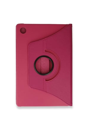Newface Samsung Galaxy Tab A9 Plus Kılıf 360 Tablet Deri Kılıf - Pembe
