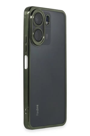 Newface Xiaomi Redmi 13C Kılıf Razer Lensli Silikon - Yeşil