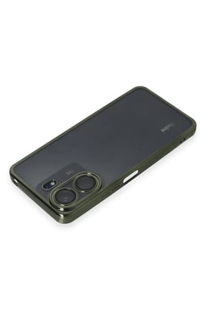Newface Xiaomi Redmi 13C Kılıf Razer Lensli Silikon - Yeşil