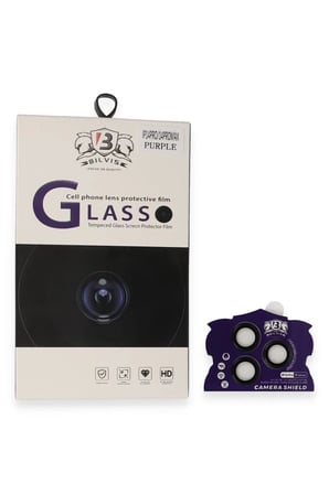 Newface Apple iPhone 14 Pro Max Bilvis Titan Kamera Lens - Derin Mor