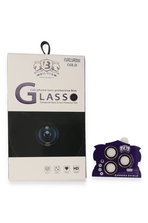 Newface Apple iPhone 14 Pro Max Bilvis Titan Kamera Lens - Gold
