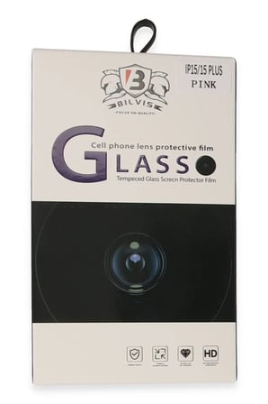 Newface Apple iPhone 15 Bilvis Titan Kamera Lens - Pembe