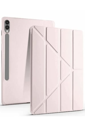 Newface Samsung Galaxy X510 Tab S9 FE 11 Kılıf Kalemlikli Mars Tablet Kılıfı - Rose Gold