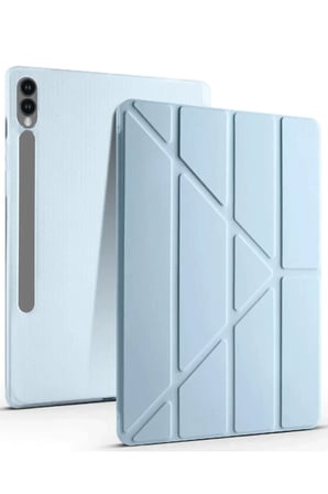 Newface Samsung Galaxy X510 Tab S9 FE 11 Kılıf Kalemlikli Mars Tablet Kılıfı - Mavi