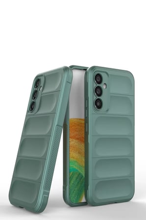 Newface Samsung Galaxy A05S Kılıf Optimum Silikon - Koyu Yeşil