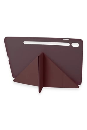 Newface Samsung Galaxy Tab A9 Kılıf Kalemlikli Mars Tablet Kılıfı - Mürdüm