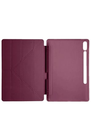Newface Samsung Galaxy X610 Tab S9 FE Plus 12.4 Kılıf Kalemlikli Mars Tablet Kılıfı - Mürdüm