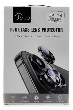 Joko Apple iPhone 14 PVD Metal Kamera Lens - Siyah
