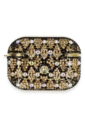 Newface Apple Airpods Pro 2 (2.nesil) Klor Taşlı Kılıf - Desen 4