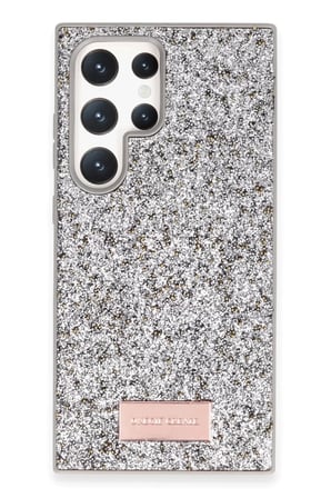 Onegif Samsung Galaxy S23 Ultra Bright Simli Kapak - Gümüş