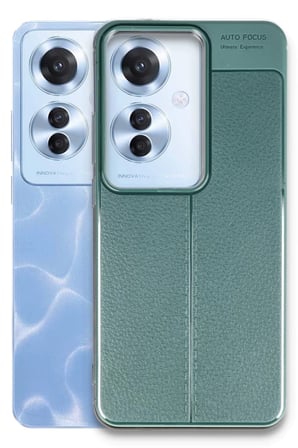 Newface Oppo Reno 11F Kılıf Auto Focus Kapak - Koyu Yeşil