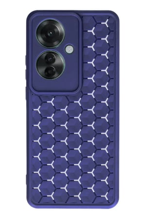 Newface Oppo Reno 11F Kılıf Petek Silikon Kapak - Lacivert