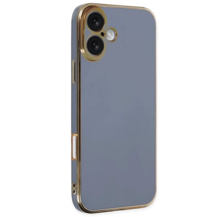 Newface Apple iPhone 16 Kılıf Volet Silikon - Mavi