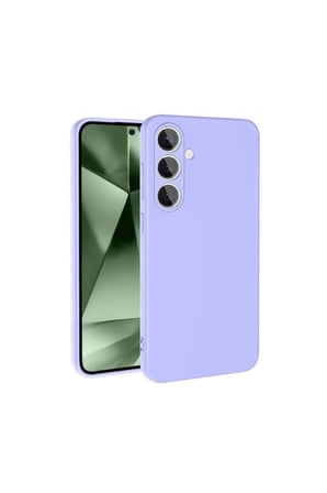 Newface Samsung Galaxy S24 FE Kılıf Nano içi Kadife Silikon - Lila
