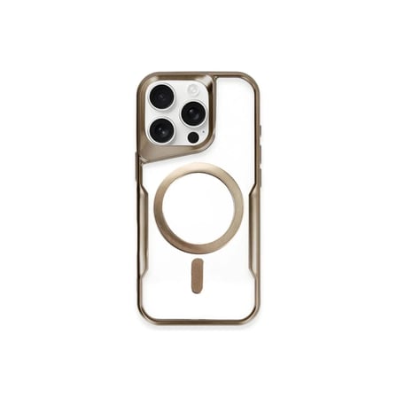 Newface Apple iPhone 14 Pro Kılıf Boyi Magsafe Silikon Kapak - Kahverengi