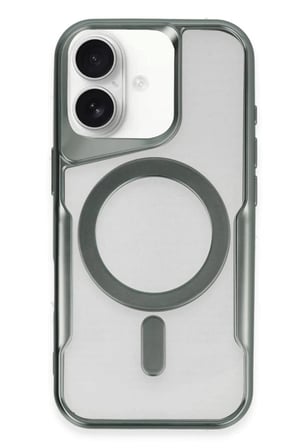 Newface Apple iPhone 16 Plus Kılıf Boyi Magsafe Silikon Kapak - Yeşil